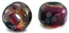 Pearl finish marble glass bead - click here for large view